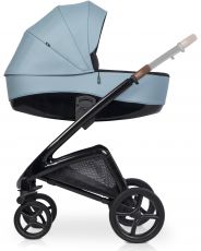 Дитячий візочок 2 в 1 Riko XD Black Edition 02 Crystal Blue